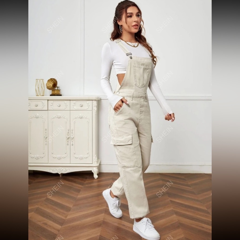 Khaki overalls
